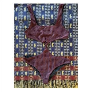 ACACIA Sexy Mod Merlot One Piece 🥀